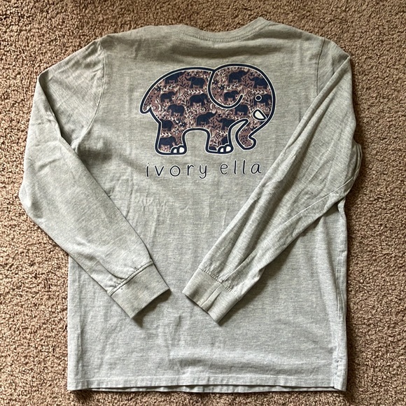 Ivory Ella Gray S Long Sleeved Tee - Picture 3 of 3